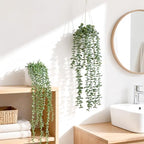 Artificial Hanging Plants, 2 Pack Macrame Plant Hanger with Pots - Image 5