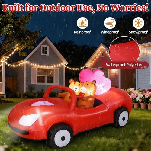 Lewondr 7.5FT Valentine's Day Inflatable Outdoor Decorations - Image 4
