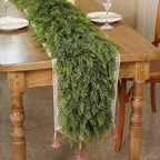 1PCS 9FT Lifelike Touch Artificial Cedar Garland for Mantle Christmas Decor by Juxdp