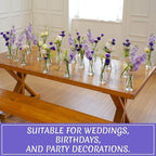 35 PCS Glass Bud Vases for Centerpieces, 5.5" Clear Small Flower Vases - Image 3