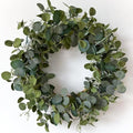 HomeKaren Eucalyptus Wreaths for Front Door 22", Handmade Green Leaves Wreath for Summer, Spring and All Seasons, Greenery Floral Wreath for Wall and Outside by HomeKaren