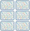 patdrea Designer Vintage French PVC Placemats Set of 6,12"x17"-Fromm A by patdrea