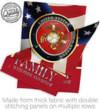US Marine Family Honor House Flag - Armed Forces Corps USMC Semper Fi United State American Military Veteran Retire Official - Banner Small Garden Yard Gift Double-Sided Made In USA 28 X 40 - Image 7