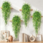 4Pcs Fake Hanging Plants, 32" Artificial Plants Greenery Boston Ferns Vines by Yastouay