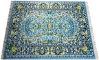 Set of 4 Rug Placemats – Miniature Oriental & Turkish Carpet Style Table Mats, Decorative Fabric Dinner Mats with Fringes, Washable, Rectangular 16x12 inch, Colorful Table Setting Accessories - Image 6