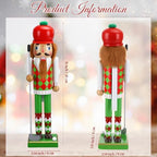 Blosssound 15" Christmas Golf Nutcracker Wooden Sports Player Decor, Golf - Image 2