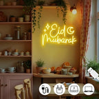 Eid Mubarak Neon Sign - Dimmable, Custom Colors Eid Mubarak Decorations & Neon Wall Art, Ideal for Homes, Mosques, Events, Islamic-Themed Light Up Gift & Decor - Image 4