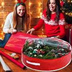 4 Pcs 36 Inch Christmas Wreath Storage Bags, Cute Lollipop - Image 6