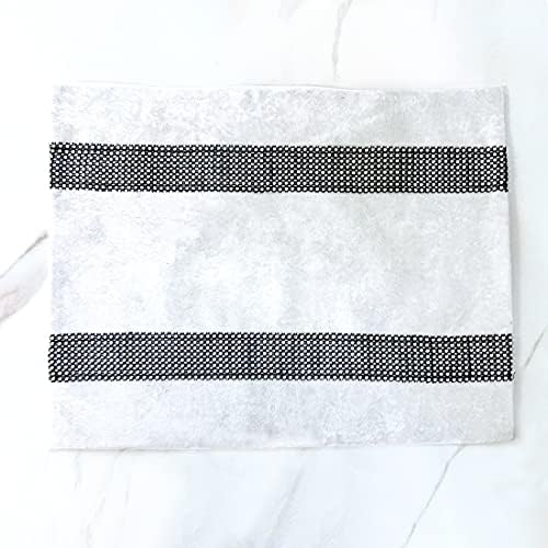 HeMiaor Placemats Set of 4 Elegant Decorative Luxurious Velvet Bling Sequins Place Mats for Dinner Table 12x16 inches (Cream White) - Image 4