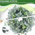 Eucalyptus Wreath for Front Door, 24 Inch boxwood wreath for Front Door Decor, Artificial Spring Summer Wreaths for All Seasons, Large Greenery Outdoor Wreaths for Window,Farmhouse,Holiday Decorations - Image 2