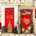 Preboun 6 Pcs Christmas Door Cover Decoration Merry Christmas Happy New Year Door Decorations Red for Home Wall Indoor Party Decorations 78 x 35 Inches - Image 4