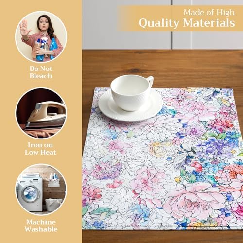 Maison d' Hermine Placemats Set of 4 Reusable 100% Cotton (13"x19") - Image 3