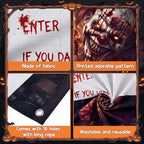WovWeave 7 x 16 Ft Halloween Garage Door Cover Banner, Clown - Image 3
