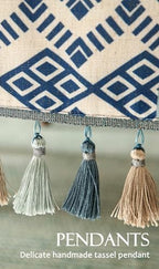 bilin gaier Chinoiserie Blue Stripe Cloth Runner for Table,Decorative Farmhouse Linen 87 Inches Long Table Runners,Decor Tabletop for Kitchen,Dining,Party,Home,Christmas,12"x87" - Image 5