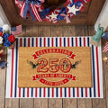 Moucuny 2 Pcs 4th of July Coir Door Mat Outdoor, Patriotic Non-Slip Decor by Moucuny