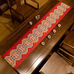 Mexican Table Runner for Thanksgiving Fall Christmas Home Decor 118 Inches Long Chinese Tea Cloth Home Decor Farmhouse Rustic Table Decoration for Living Roomcamino De Mesa De Otoño - Image 2