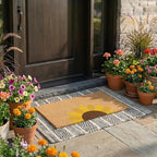 THEODORE MAGNUS Door Mat - Welcome Mat for Front Door with Non-Slip Backing - Durable Spring & Summer Doormat - Perfect for Outside Entrance Matt - Outdoor/Indoor - Golden Glow - 17" x 30" - Image 2