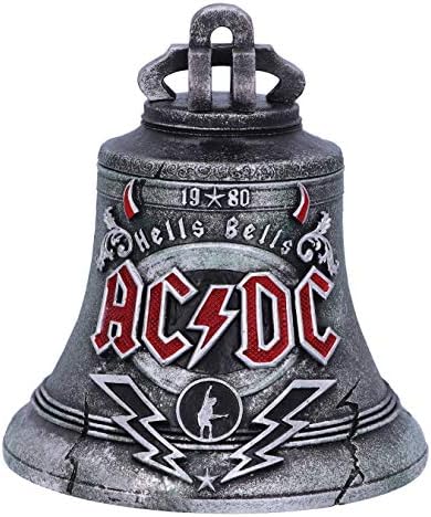 Nemesis Now ACDC Hells Bells Storage Box, Secret Compartment, Money Holder, Officially Licensed Collectible Merchandise and Gift for Rock Band Fans 13cm by NemesisNow