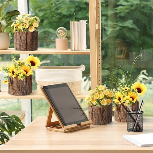 12 Pcs Wooden Vase for Centerpieces Wedding Flower, 4.7 Inch - Image 5