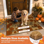 LOKHOM Fall Welcome Door Mat, 24"x36" Coir Outside Doormat Hello Pumpkin - Image 5