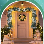 Thiccywoov 6 ft LED Prelit Christmas Pine Garland with Ball for Mantel - Image 3