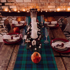 HunnmingRe 1 Pcs Black Christmas Tartan Plaid Table Runner 13 x 72 - Image 6