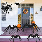 Halloween Spider Decorations 6 Pack: Giant Spider Outdoor Decoration - Image 4