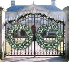 VINGLI 60" Large Pre Lit Christmas Wreath with 220 LED Lights, Blue Silver - Image 6