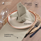 Multi Color Cloth Napkins 17x17 Inch - Set of 12-100% Cotton, Washable - Perfect Hotel Quality Napkin for Table, Dinner, Weddings, Everyday Dining - Ivory, Mint Green, Forest Green - Image 4