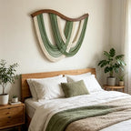 Large Macrame Wall Hanging, Boho Tapestry Woven Decor, 31.5” x 23.5" - Image 2