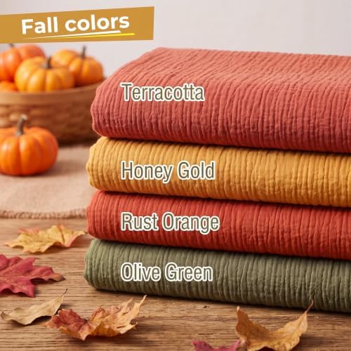 Mixweer 100 Pcs Gauze Cheesecloth Napkins 19.7 x 19.7 Inch, Fall - Image 3