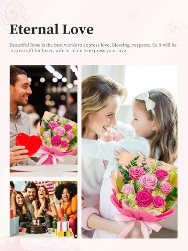 Preserved Flowers Bouquet, Forever Flowers for Delivery,Eteranl Roses - Image 4