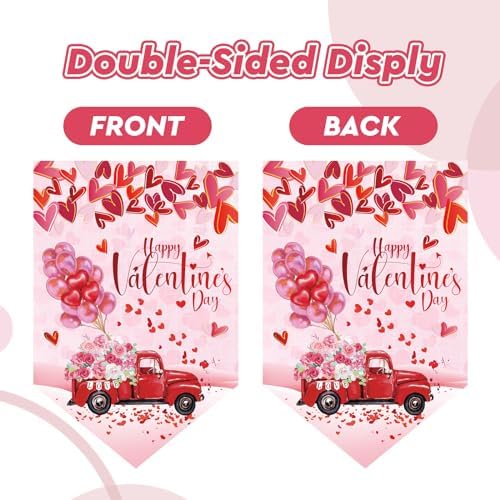 VitalCozy 20 Pieces Seasonal Garden Flags Set Holiday Outside Double Sided Yard Flags for Valentine Mardi Gras New Year All Festive Outdoor Lawn Decor - Image 4