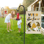XDW-GIFTS Garden Flag Stand, Sturdy 2-Pack Flag Pole Holder with Shepherd Hook for Yard Decorations Outdoor Garden Flag Holder for 28''x40'' Flags 60 in Heavy Duty Yard Flag Post Stake (Without Flag) - Image 5