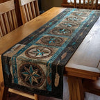 Quilted Table Runner, 3D Floral & Animals Design, Farmhouse Rustic Home Decor, for Dining Table Kitchen Holiday (A06,14x48 inches) by SodaMeow