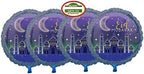 100 Pack Eid Balloons Set – Moon & Star Mylar Foil Balloons, Helium-Ready, Islamic Wall Decoration, Ramadan Gift, Eid Mubarak Party Decor - Image 6