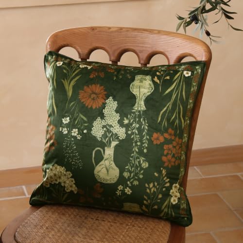 ISAENNE Designer Velvet Throw Pillow Cover,Set of 2,22"x22"-Nocturne - Image 3