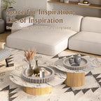 2 Pcs Round Trays for Coffee Table Decor, Decorative Tray for Perfume, Candle, Soap, Plants, Circle Coffee Table Trays for Living Room, Bathroom & Table Tray Decor - Image 6