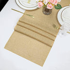 6 Pack Burlap Table Runners 13x84 Inch Rustic Jute Table Linens - Image 6