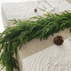 4 Pcs 6 Ft Christmas Norfolk Pine Garland with Lights for Mantle - Image 7