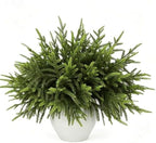 24Pcs 18" Christmas Norfolk Pine Stems, Soft Touch Branches Greenery Picks - Image 6