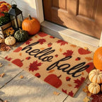 Fall Door Mat, Non Slip Outdoor Front Porch Welcome Mat 24"x48" by PKFEDR