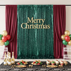 Green Sequin Backdrop Curtains,4 Panels 2FTx8FT Curtain Backdrop for Party - Image 4