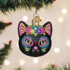Old World Christmas Dia De Los Muertos Cat Glass Blown Ornament for Christmas Tree, Handcrafted Holiday Decoration, Dia De Los Muertos Collection - Image 4