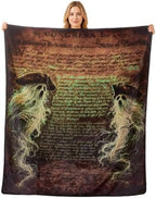 Halloween Blanket 50 x 60 in, Ghostly Declaration Design by Unknown