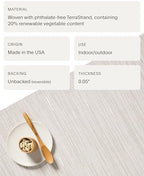 Chilewich Bamboo Placemats Set of 4, Woven Rectangle Placemats - Image 4