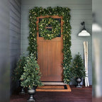 Balsam Hill Outdoor White Berry Cypress Christmas Wreath - Bright & Beautiful Front Door Wreath with Battery-Powered LED Globe Lights, 24" - Image 2