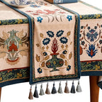 Patdrea Designer Vintage French Velvet Table Runner,12"X71"-Herbert E by patdrea