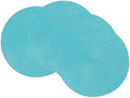 Now Designs Disko Round Placemats, Turquoise, Set of 4 by NowDesigns