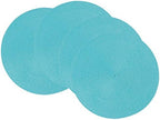 Now Designs Disko Round Placemats, Turquoise, Set of 4 by NowDesigns